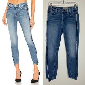 7 For All Mankind Luxe Vintage Frayed Hem Ankle Skinny Jeans in Muse 27